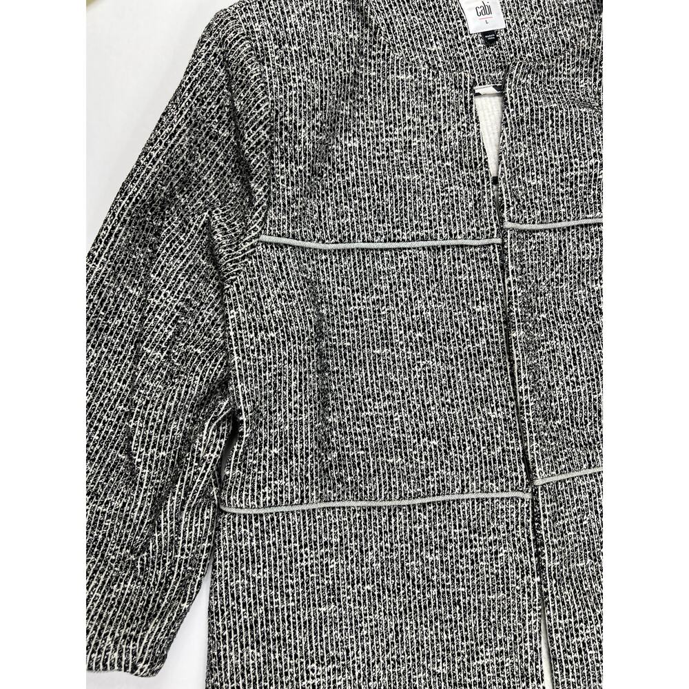 Cabi Women's The Times Jacket Black White size Large L - Picture 4 of 9